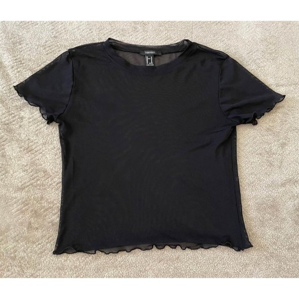 Forever 21 Women’s Shirt Size Medium Black